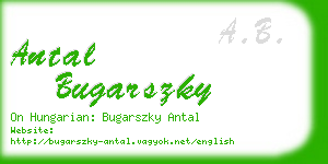 antal bugarszky business card